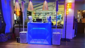 Casa do Lago sound system, lighting and DJ equipment hired from Vibe-Algarve
